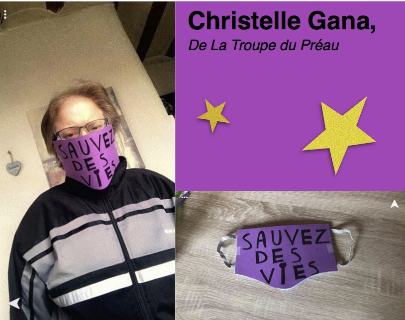 Christelle de la troupe du Préau